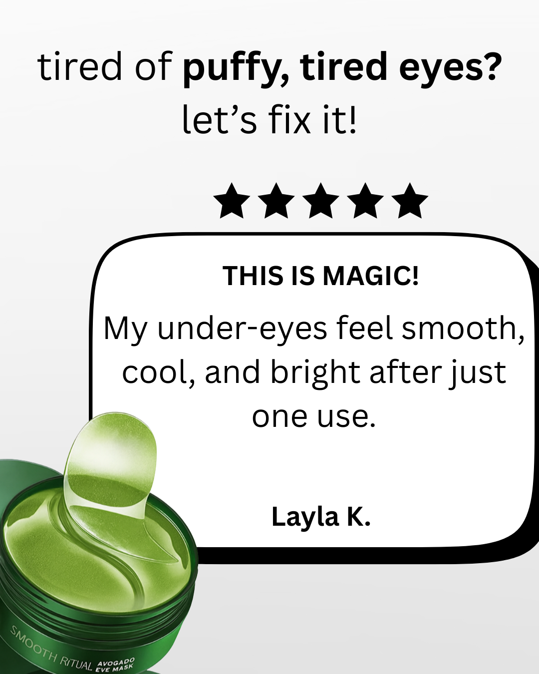 Avocado Moisturizing Eye bagMask